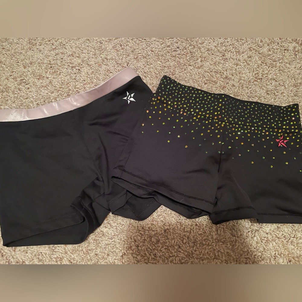 Two Rebel shorts, size adult extra small